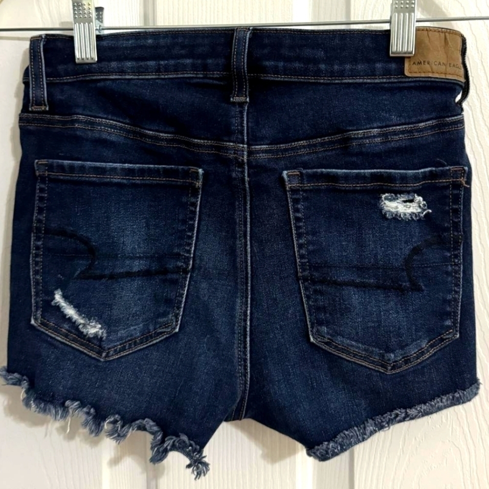 American Eagle Hi Rise Shortie Shorts  size 4 - Picture 2 of 3